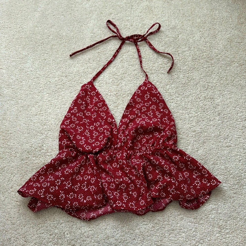 Floral Halter Top